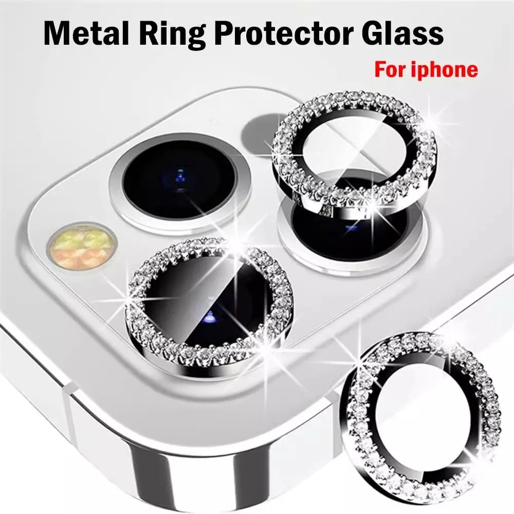 Bling Glitter Diamond Camera Lens Protector Case For iPhone 18 17 16 15 14 13 12 11Pro Max Plus Ultra Fold Sreen Protectors Film